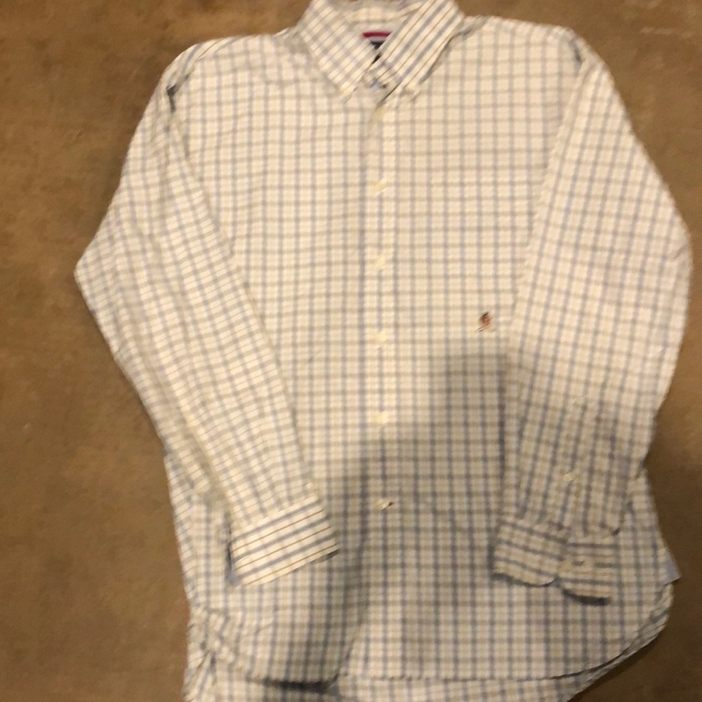 Men’s Tommy Hilfiger long sleeve button up shirt. Sz Large